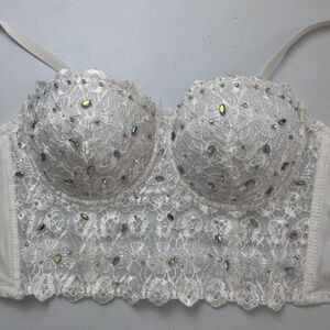 White WINDSOR l corset top l Size S